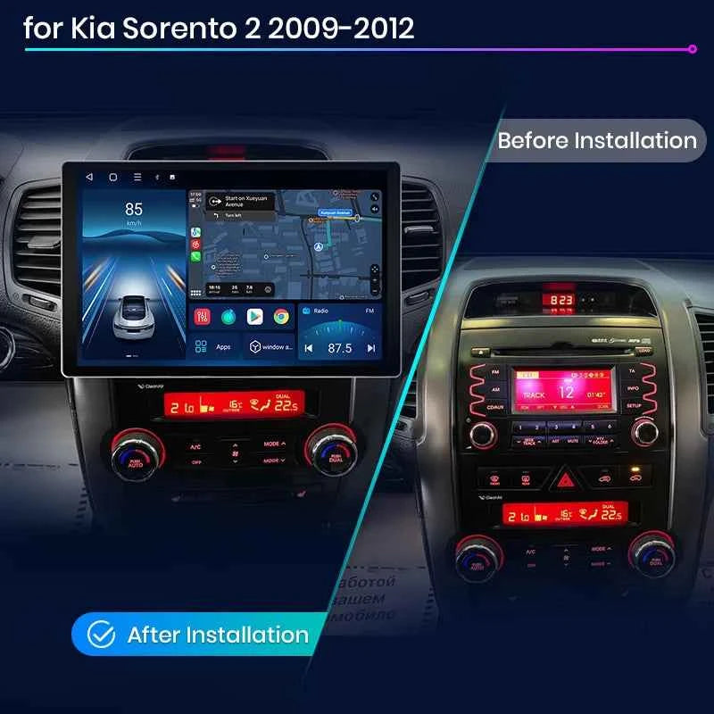 EU Stock Junsun X7 MAX for Kia Sorento 2 XM 2009 - 2012 2K HD Screen Wireless CarPlay Auto Car Radio Multimedia Autoradio