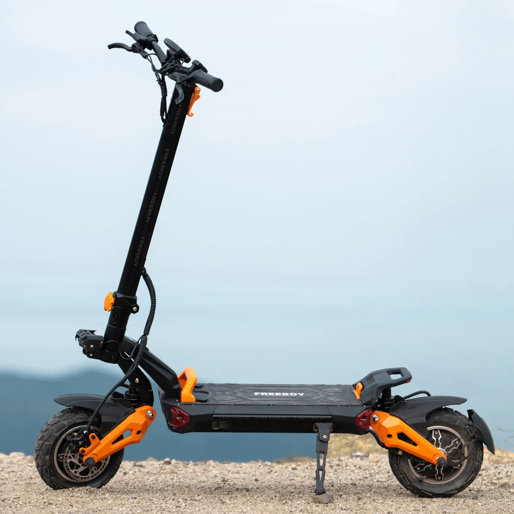 Free Shipping US CA 11" Off-Road Electric Scooter with 3000W*2 Motors H9 Lithium Battery 80km/h High Speed 150kg Load E Scooter