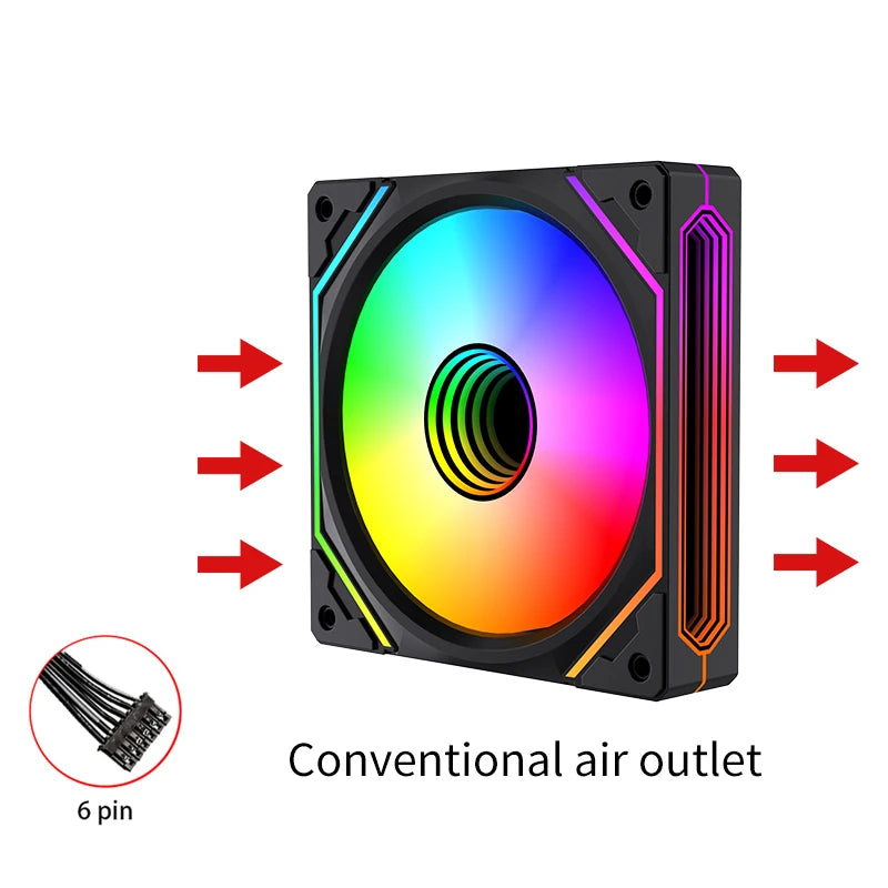 Lovingcool High Quality RGB Desktop CPU ATX Tower Cooling Fans Custom Logo 5V Cheap Price for Gaming Desktop Computer Case