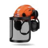 DEKE ANSI Standard Logging Safety Helmet Chainsaw Forestry Hard Hats With Mesh Visor and Earmuffs for Personal protection