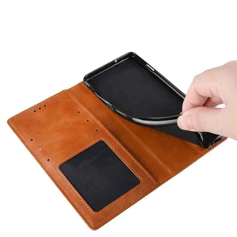 For Itel A80 4G Wallet Stand Function Pu Leather Magnetic Closure Phone Cases Card Slot Phone Cases