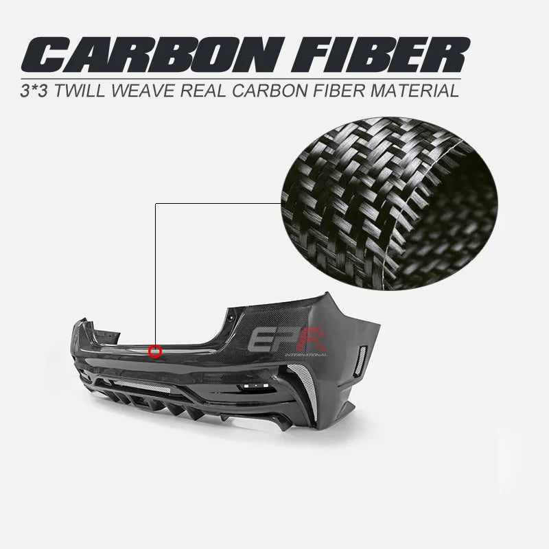 NEW EPR High Quality for Impreza VAB VAF WRX VRS Arising II Rear Bumper REAL CARBON FIRBON Upgrade Facelift Model