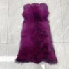Women Real Fox Fur Bolero Jacket Unique Natural Fur Coat Two Fox Fur Sleeves
