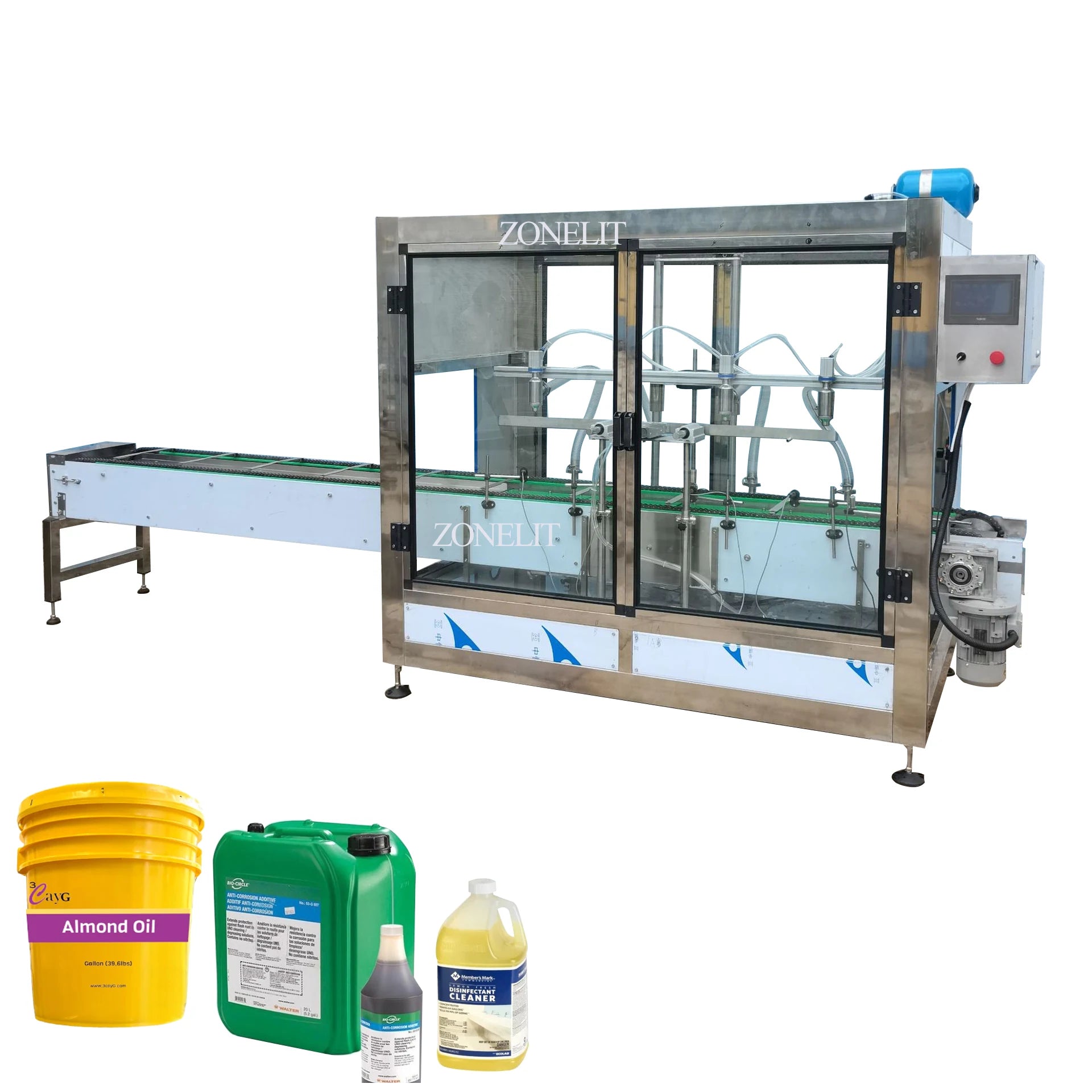 Automatic Lube Oil Paste Jerry Can Drum Cleaning Liquid Oil Bottle Liquid Filling Machines 5000ml