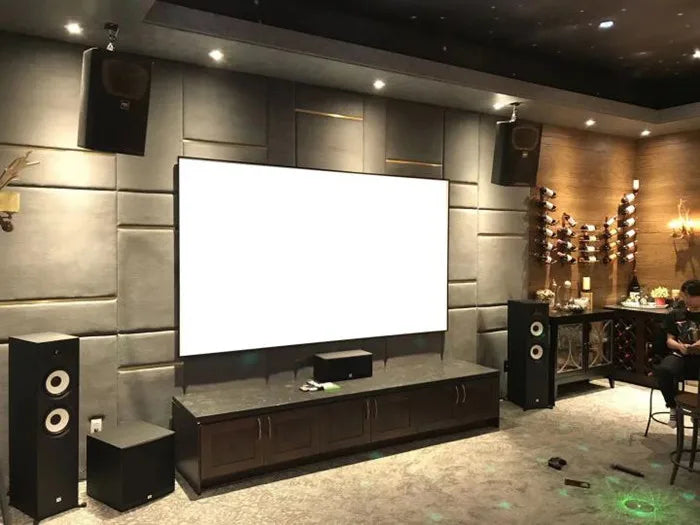 2026 New 125 Inch Home Theater Fixed Frame Cinema Projector Screen Matte White Home Projection Screens