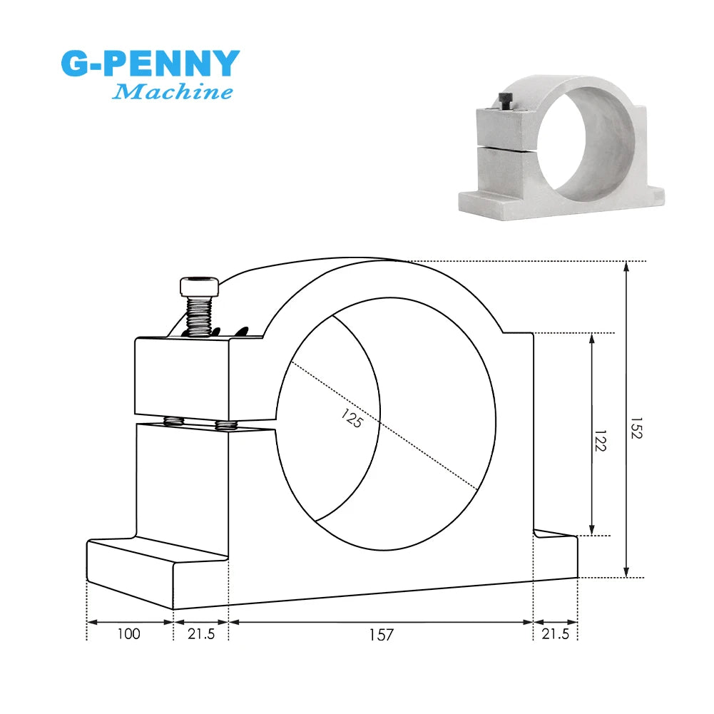 G-Penny 5.5KW ER25 220v/380v Metal Working Water Cooled Spindle Motor,inverter,bracket,water Pump, Spindle Motor Kit