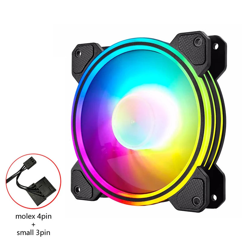 Lovingcool Customize Logo Computer Case PC Cooling Fan 120mm ARGB Case Cooler Fan RGB 120mm Ventiladores Pc