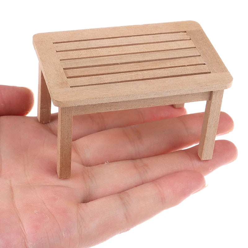 Dollhouse Miniature Furniture  Teatable Coffee Table Doll House Decor Dolls Simulation Home Toy Kid Gift