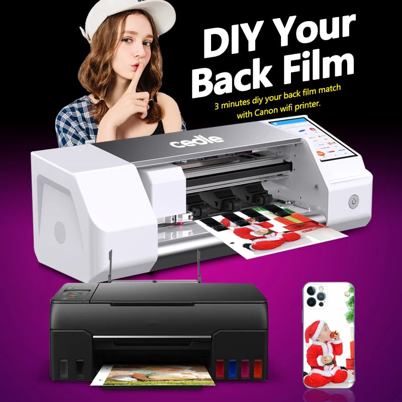 Wholesale Price 0.18Mm 5.5 Inch White Orange Wifi Smart Auto Manual Mini Hydrogel Film Screen Protector Cutting Machine