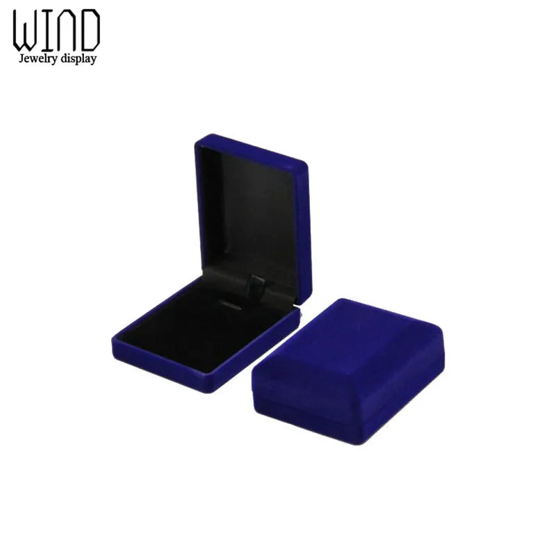 Wholesale Pendant Necklace Chain Storage Package Gift Box Soft Black/Red/Velvet Casket Long Earrings Jewelry Organizer Box