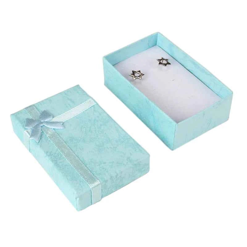 12pcs/lot Assorted Colors Ring Necklace Set Box Trinket Box Necklace Case Earrings Holder 5*8 Packaging Gift Box