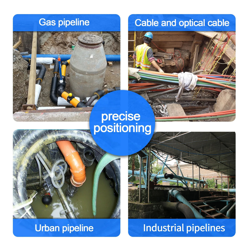 PQWT-GX800 PVC Metal Pipes Underground Wireless Cable Fault Detection Equipment Pipeline Locator