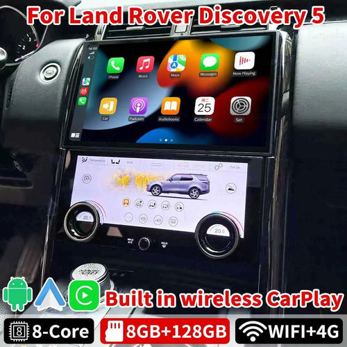 13.3'' Car Radio Climate Android Control Screen AC Panel for Land Rover Discovery 5 2017-2021 Car DVD Player CarPlay Multimedia