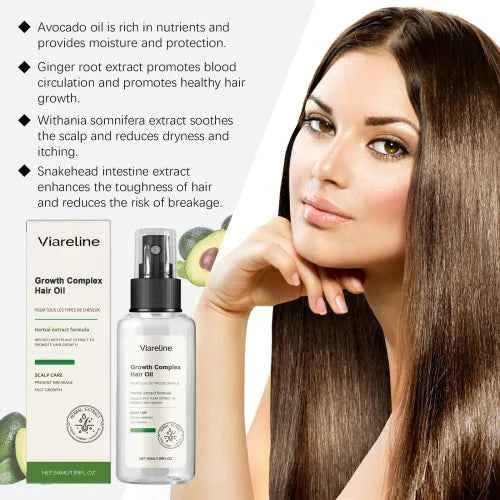 Viareline Herbal Essential Oil Repair Dry Hydrating  Smooth And Improve Frizzy Hair Care Essence