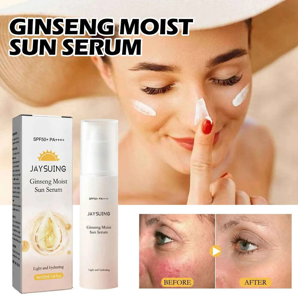 Jaysuing Natural Makeup Essence with Ginseng Ultraviolet Light Protective and Moisturizing Refreshing Sunscreen