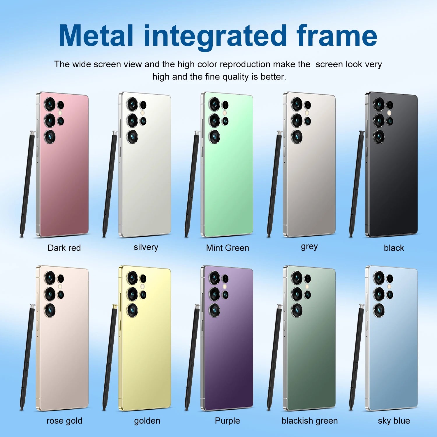 Original Condition S25 ULTRA 5G Cellular Phone 108MP Rear Camera 7.3 Inch Screen 7800mAh Battery Smart Cell Phone Unlocked