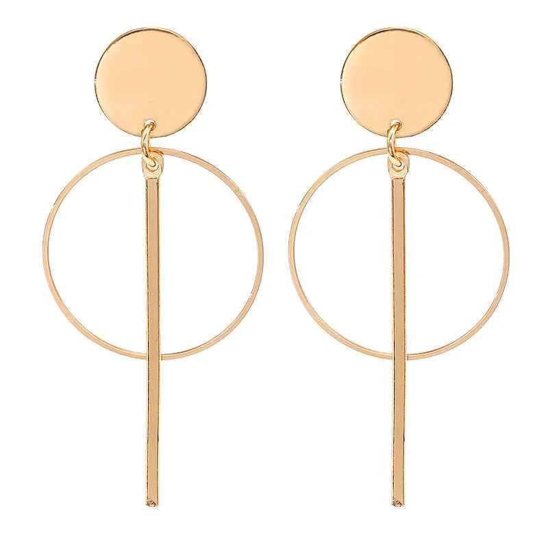 Korean Long Statement Geometric Triangle Tassel Dangle Drop Earrings For Women Earrings Fashion Jewelry Oorbellen Brincos