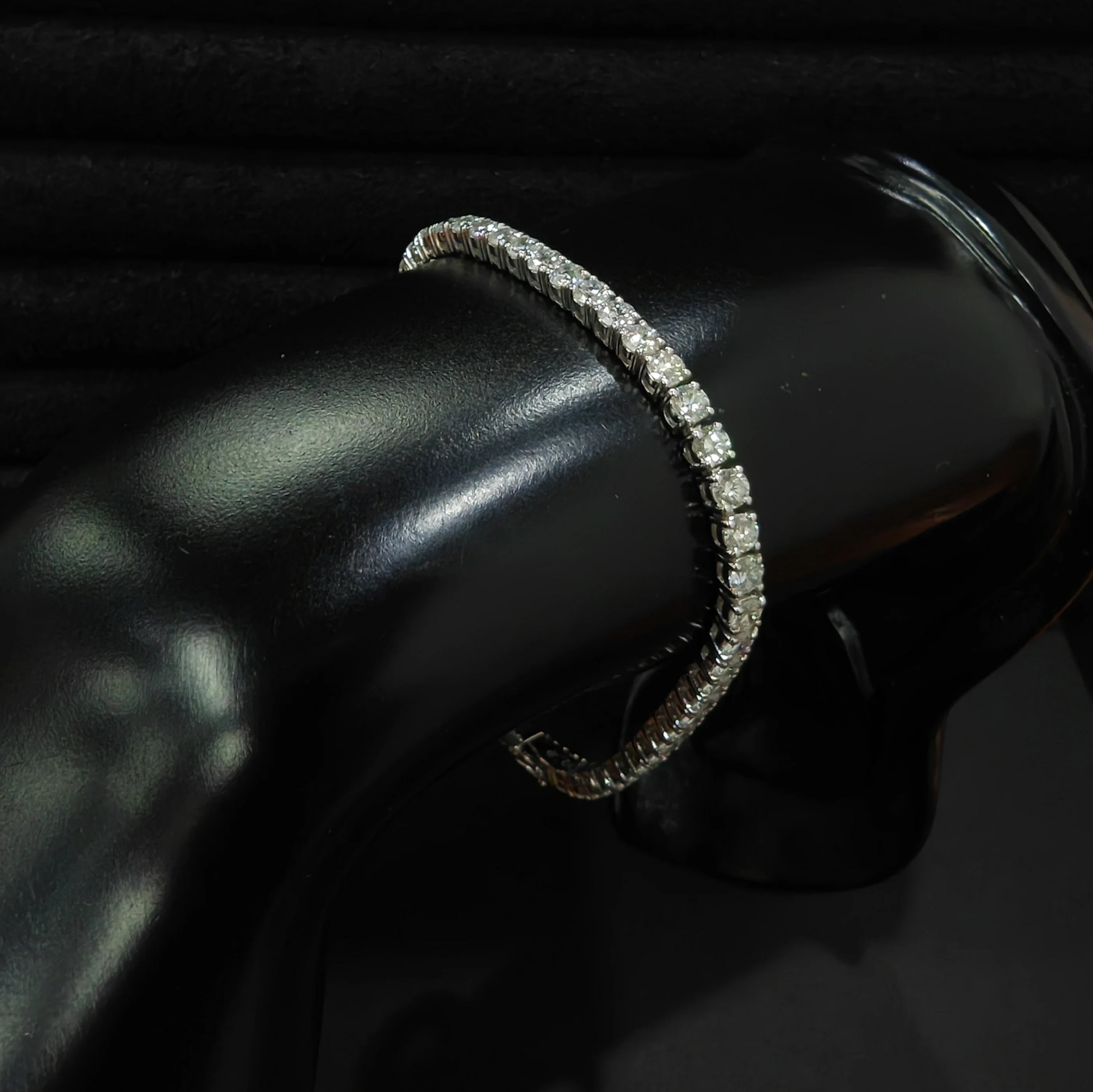 10K 14K Yellow Gold Custom Diamond Tennis Chain Bracelet Lab Grown Diamond Jewelry Bracelets Women