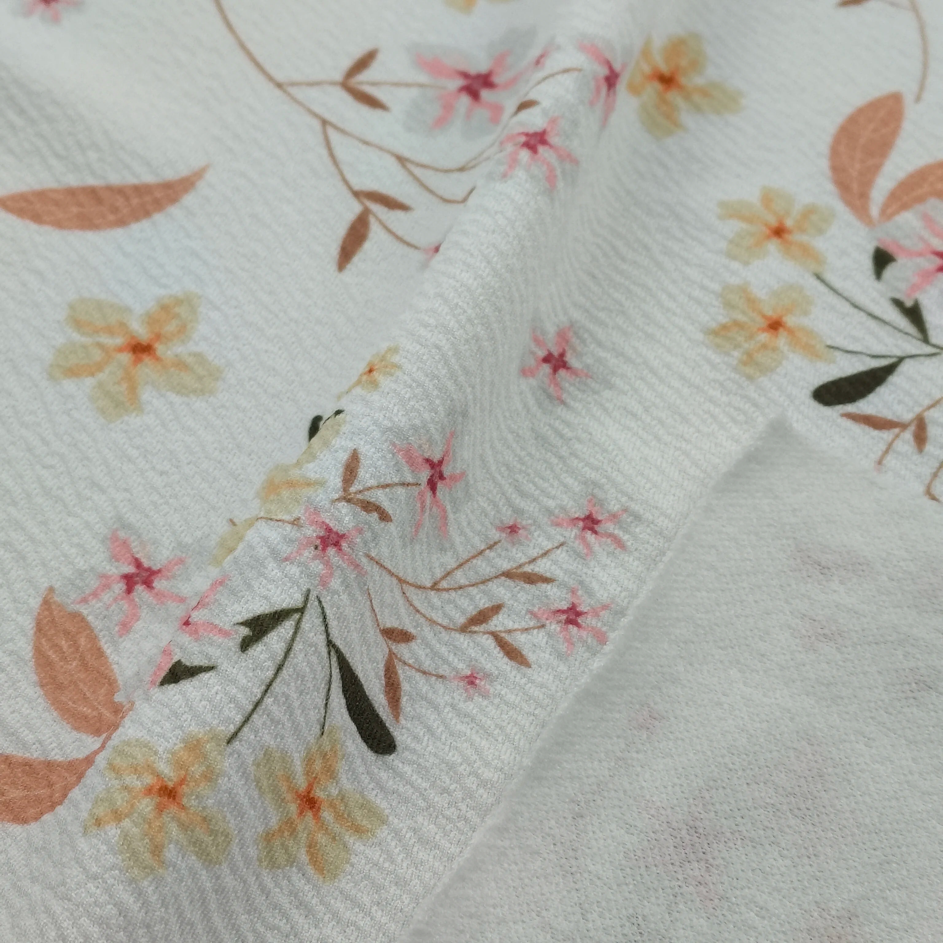High Quality 40S 100% Cotton Knitted Crepe Bubble Fabric Breathable Double Layer Gauze for Boys Clothes-Nighties Bags Shirts