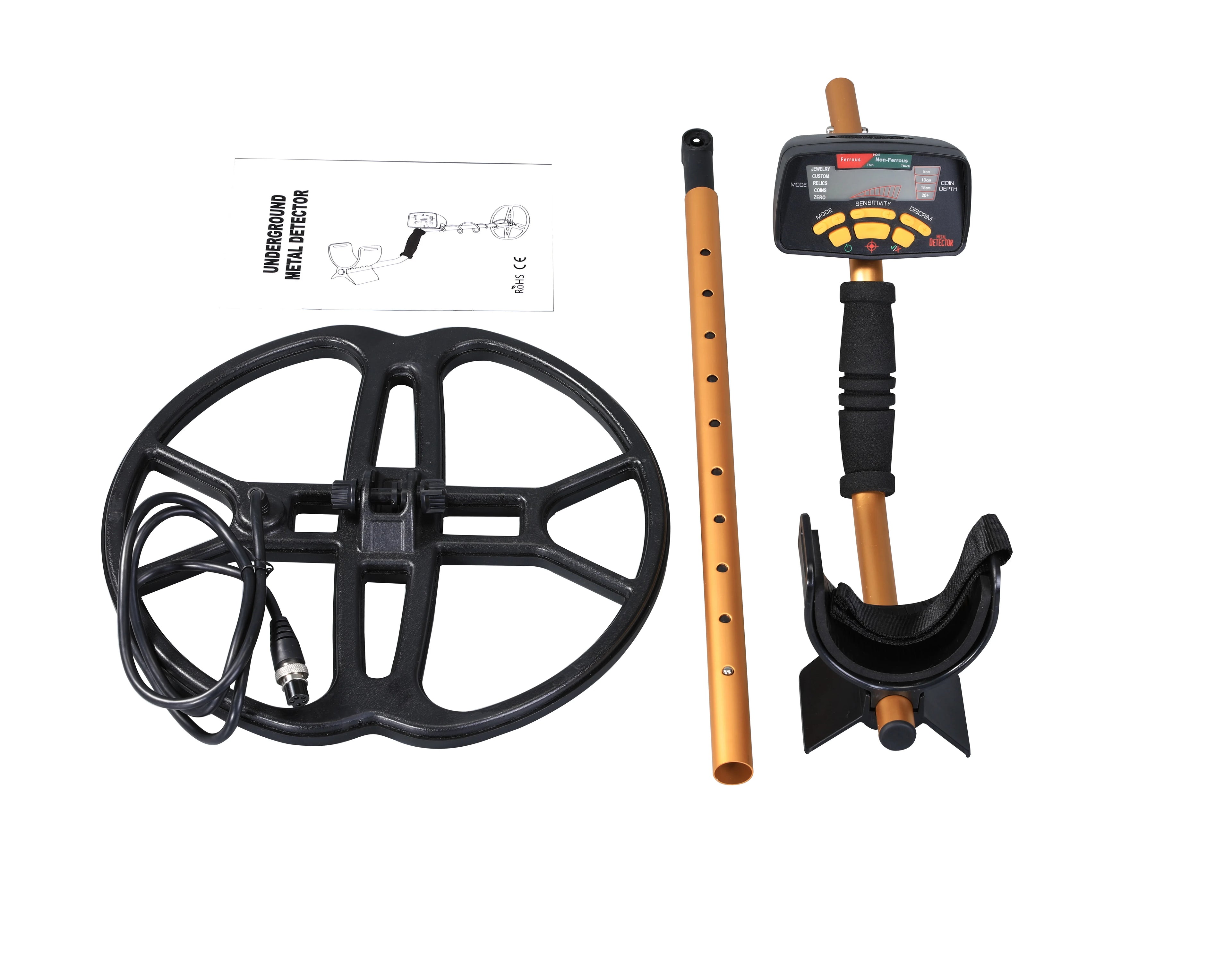 Underground Metal Detector Professional MD-6350 Gold Digger Treasure Hunter High Sensitivity 100% Waterproof IP55 Rated LCD