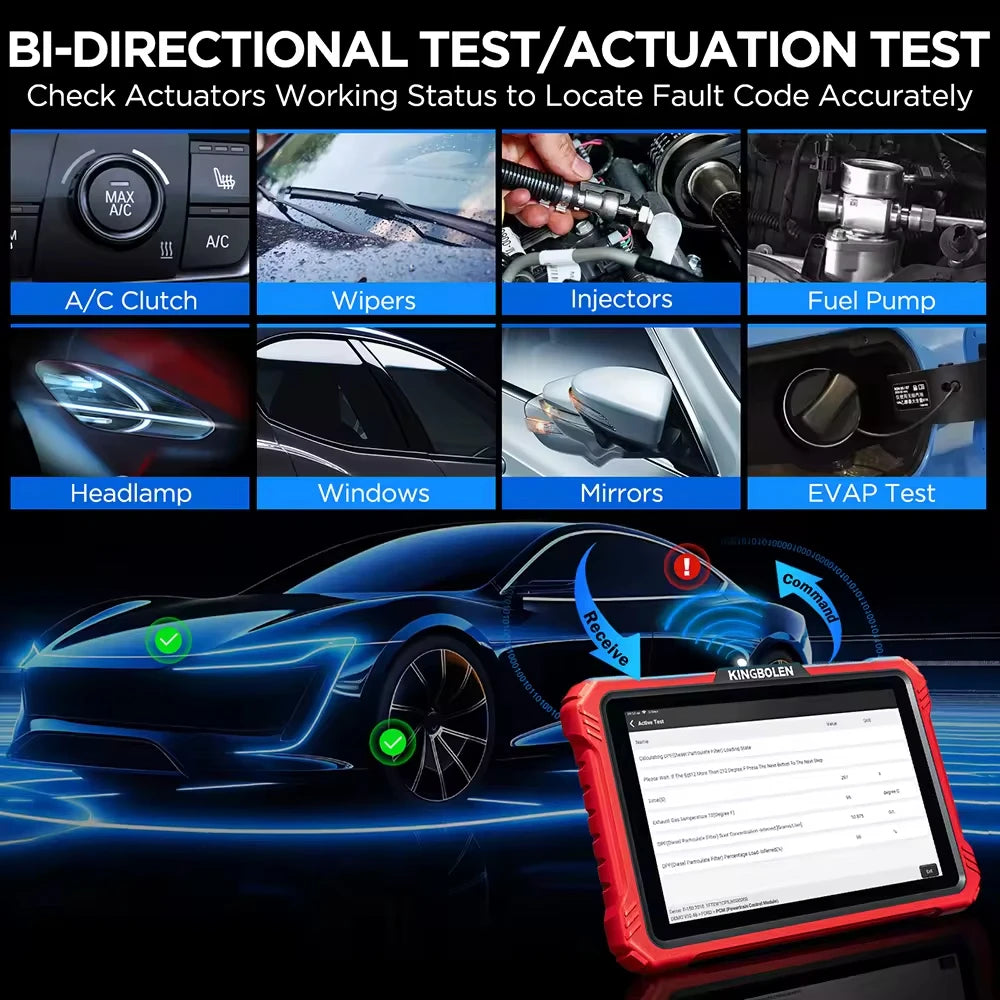 K10 Elite 2026 Latest Automotive Diagnostic Tool Bi Directional Control Full System DOIP Reset CANFD High Speed Programming