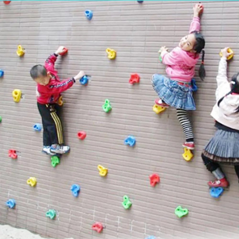 Kids Rock Climbing Games Toys for Children Wall Climbing Stones Child Playground Indoor  Outdoor Rock Wall Climbing Kit