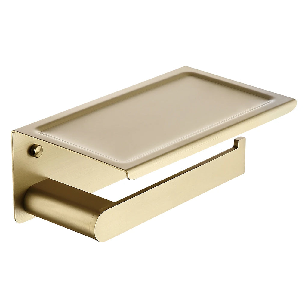 Luxury Wall Mounted Brushed Gold Bathroom Accessories Set Stainless Steel Towel Bar Set Hardware Accessories