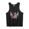 Made in USA Free Shipping MOQ 1pcs American Angel Cross Pattern High-Street Men's Underwear Vest 100% Cotton Fitness Sleeveless