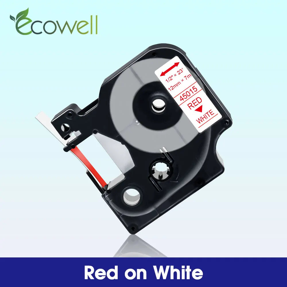 6/9/12mm Label Compatible for Dymo D1 45013 45010 45018 45023 Label Tape 40913 40918 43613 for Dymo LabelManager LM 160 280 210D