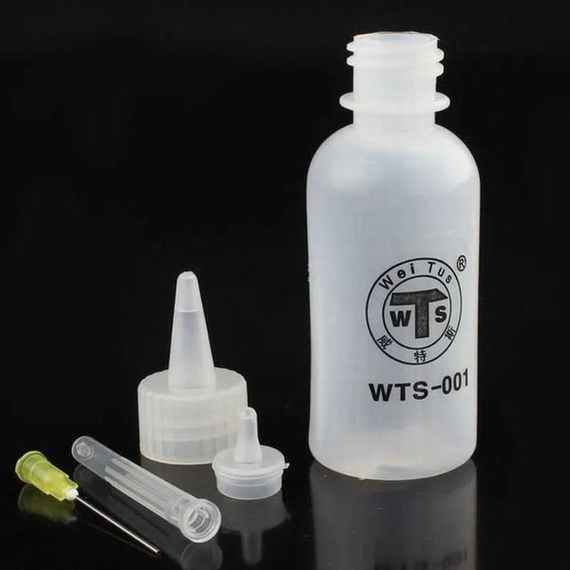 50ml Needle Tip Plastic Rosin Bottle Cleaning Liquid Flux Alcohol Oil Dispenser Plastic Hand Bottle Cleaner DIY Repair