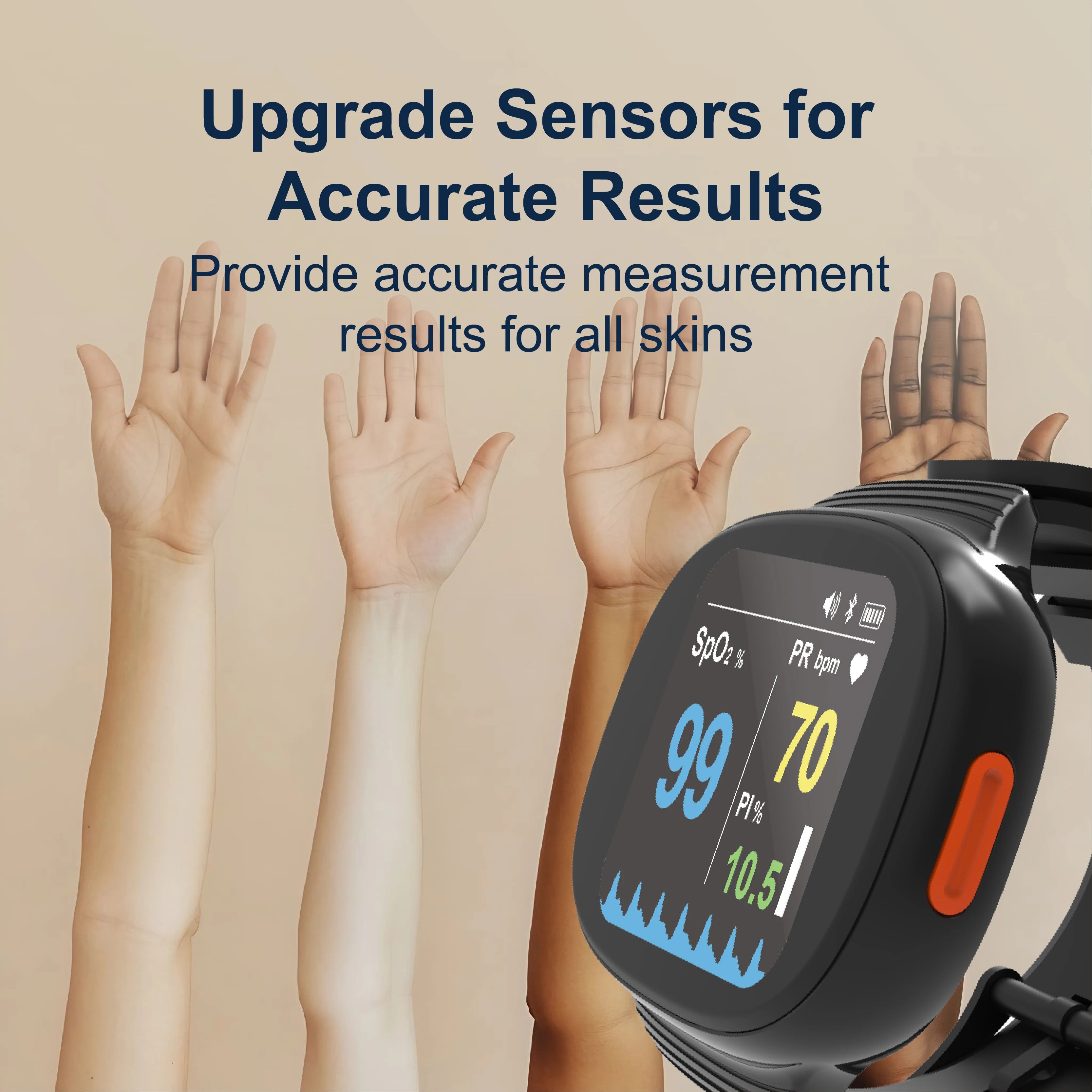 Sleep Monitor Blood Oxygen Pressure Health Monitoring Device Bluetooth Apnea Detection Electricity Color OLED Screen