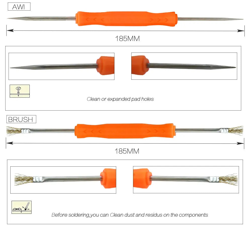 6 in 1 Auxiliary Tools Satisfy 12 Kinds of Requirements Pressure Drill Pry Stamp Cut Crape Hook Pull Brush Welding Maintenance