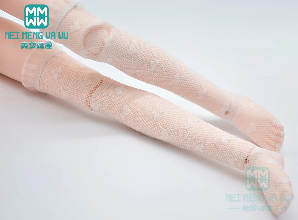 BJD Accessories for 1/3 BJD SD DD Doll Fashion Striped Socks, Reticulated Stockings, Lace Stockings