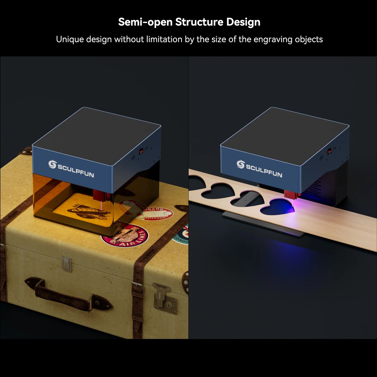 SCULPFUN ICube High Quality OEM Multi Printer Logo Diode Lazer Engraving Marking Machine Grabadora Laser