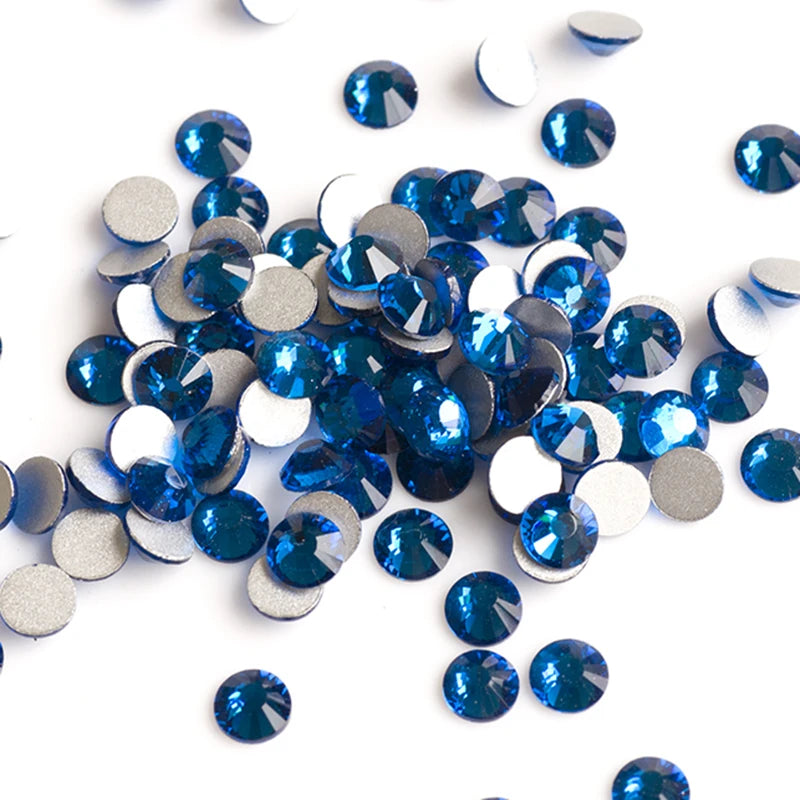 YANRUO 2058NOHF Flatback All Sizes Crystal Rhinestones Stones Nail Clothes for Needlework DIY Crafts Decor Gems