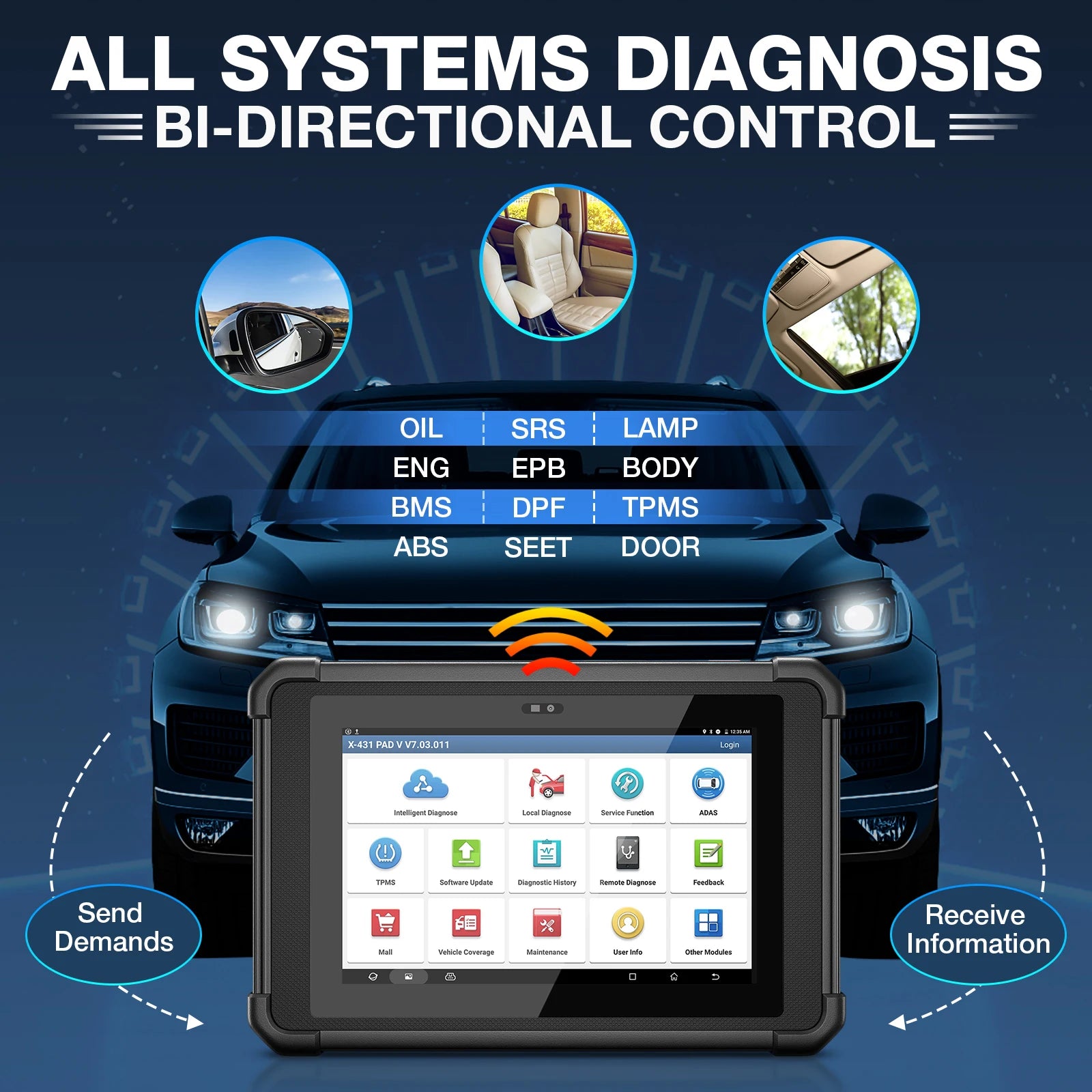 USA EU Warehouse Launch X431 PAD5 ECU Online Programming Coding Automotive Scan Tool Full System Diagnostic Tool