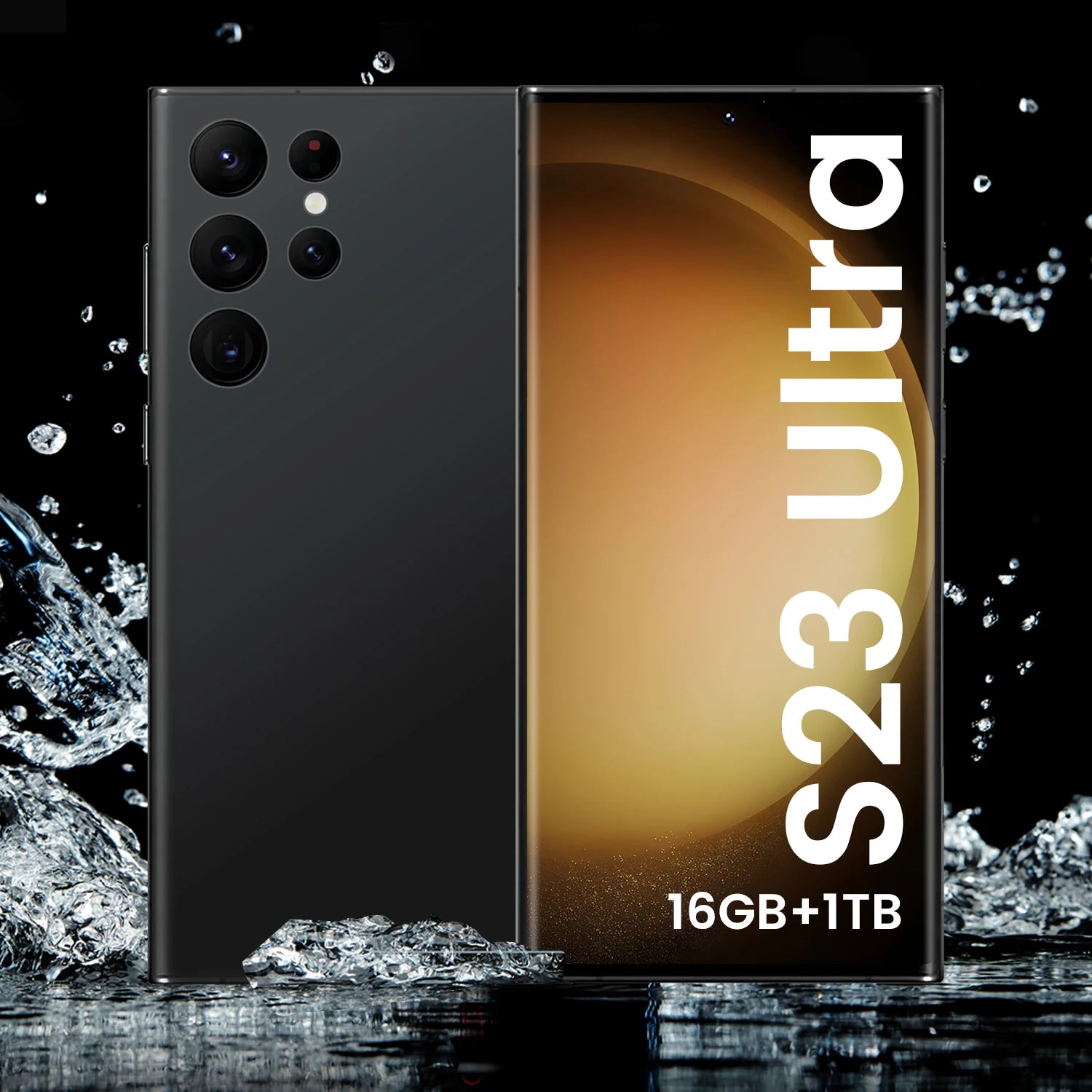 S23 Ultra Original 7.3 Inch Full Screen Deca Core 16GB+1TB Android 13 5G LTE Unlocked Smartphone 108MP Rear Camera New