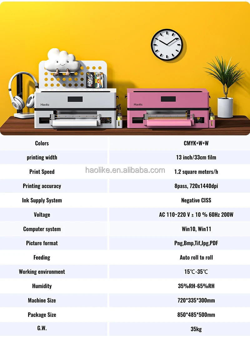 2026 Haolic Tshirt 33cm A3 Transfer Printing Direct to Film Printer With XP600 Printhead Printing Machine Small Business Ideas
