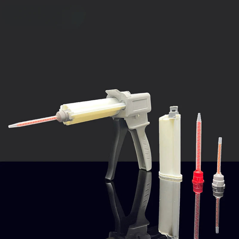 JAPI Industrial Grade Lightweight 50ml 10:1 Mixing Dispensing Dispenser Gun Two Component Adhesive Sealant Injection Cutting