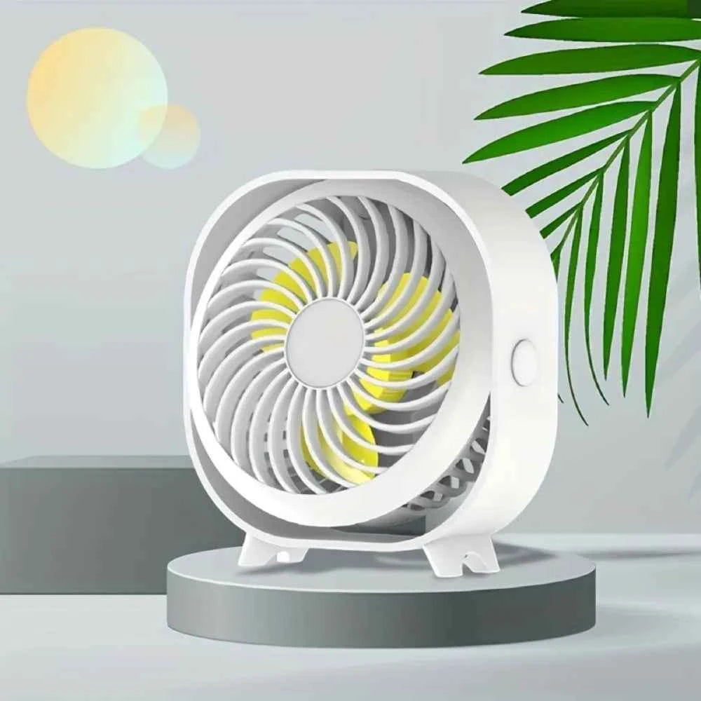 New Desktop Small Fan Rechargeable USA Stock Free Shipping Desktop Fan Portable Office Dormitory Home Sports Car Mini Fan