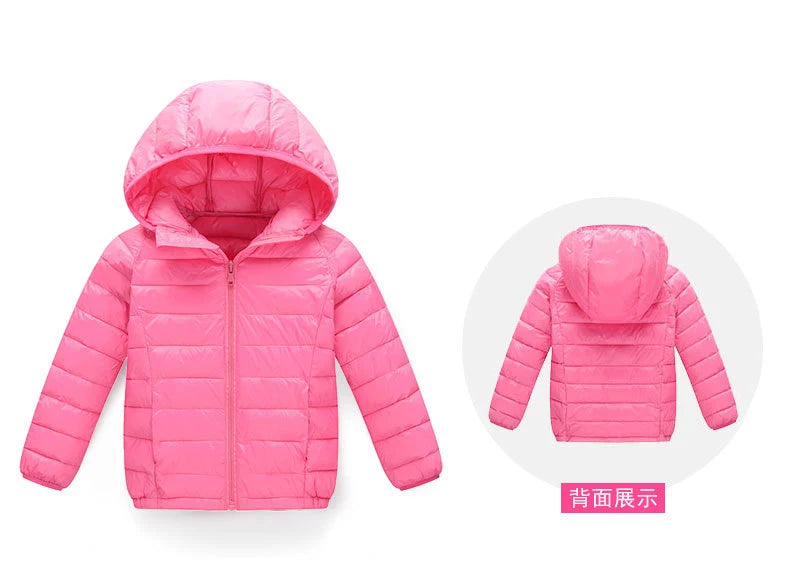 2-12 Years Autumn Winter Kids Down Jackets For Girls Children Clothes Warm Down Coats For Boys Toddler Girls Outerwear Clothes