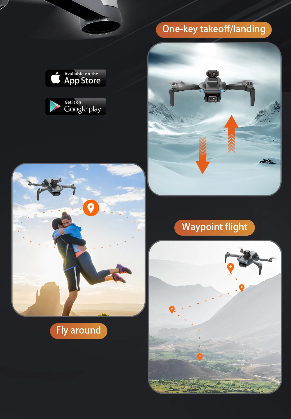 2023 Latest ZLL SG108 MAX RC Drone With 4K 5G WIFI 2-Axis Gimbal FPV Drone With Obstacle Avoidance 1200M Distance RC Drone Toys