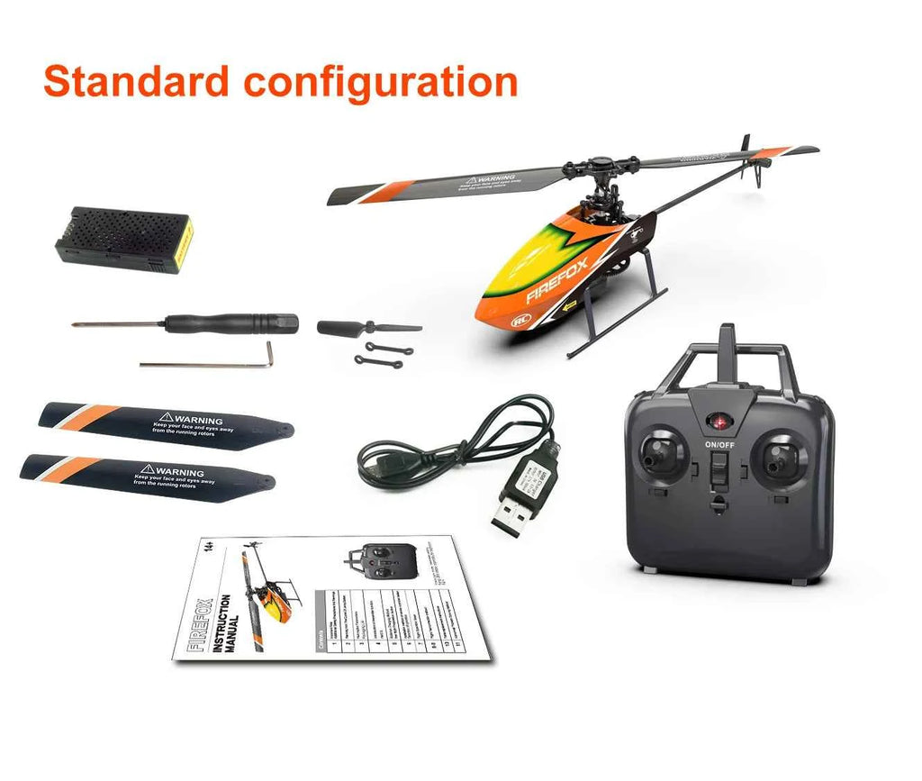 Beginner RTF Automatic Stable RC Helicopter 2.4G 4 Channel Single Propeller Without Aileron E129 C129 Durable Long Flight Time