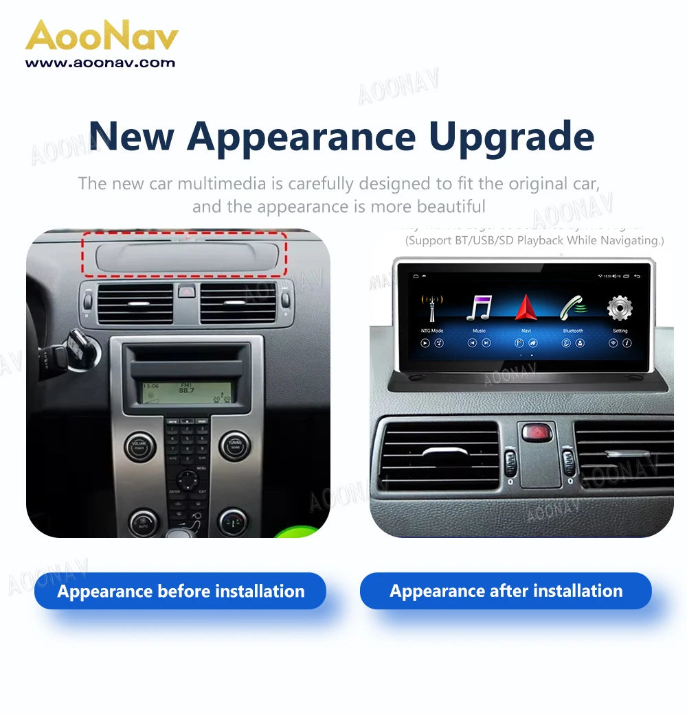 8.8" Car Radio for Volvo S40 C30 C70 2004-2013 Android 13 Touch Screen Stereo Multimedia Video Player GPS Navigation Head Unit