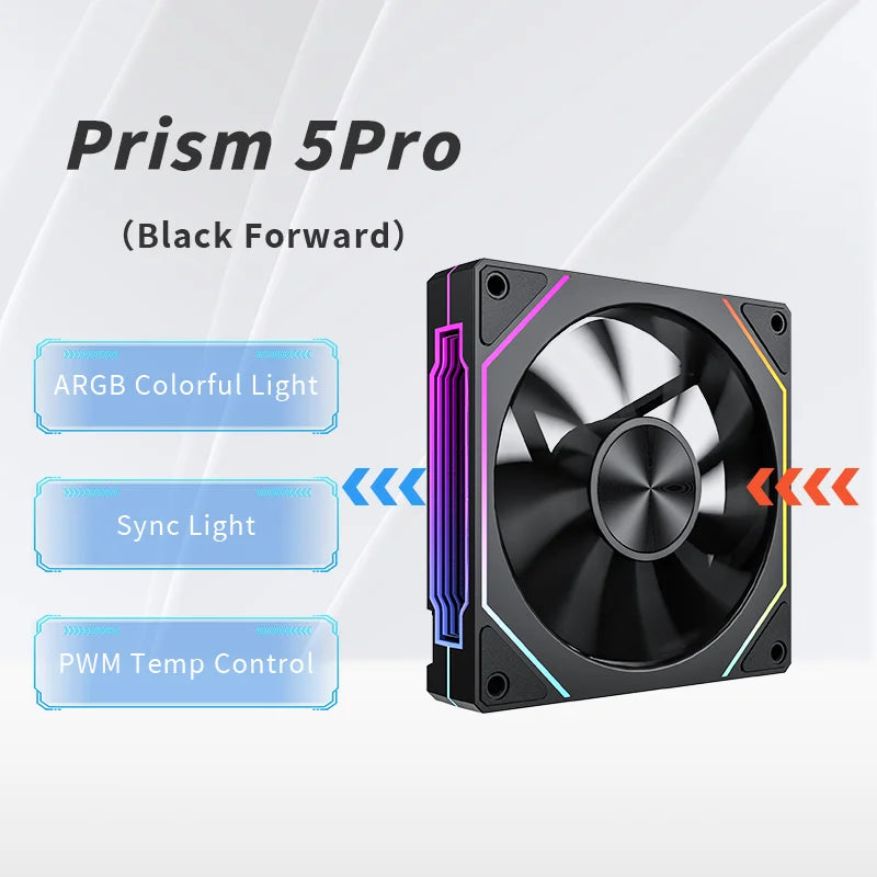 OEM 120mm ARGB PWM Smart Sync PC Cooling Fan High Static Pressure LED Computer Case Fan for Gaming Desktops
