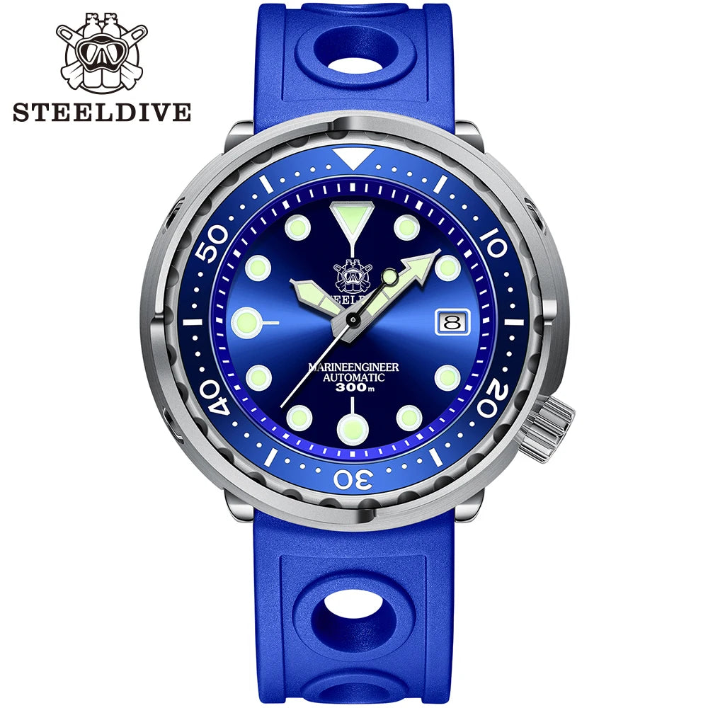 Blue Dial SD1975 Stainless Steel 30ATM Waterproof High Quality Japan NH35 Mechanical Ceramic Bezel Dver Watches for Men