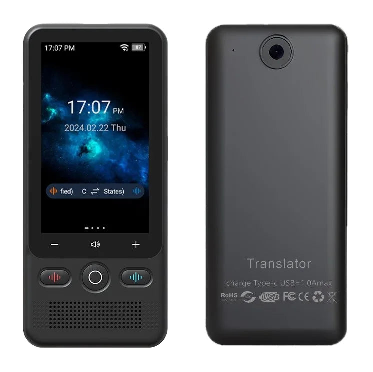 Smart Ai Language Translator Device T18 Real Time Translation 138 Languages Two Way Online Offline Voice Photo Translators