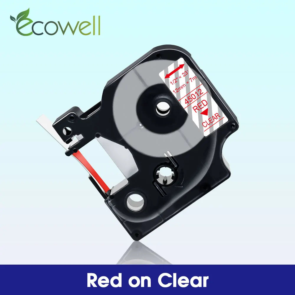 6/9/12mm Label Compatible for Dymo D1 45013 45010 45018 45023 Label Tape 40913 40918 43613 for Dymo LabelManager LM 160 280 210D