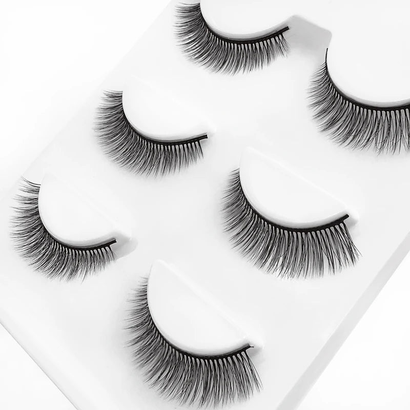 SHIDISHANGPIN 3 pairs 27 styles 3D Faux Mink Hair Soft False Eyelashes Fluffy Wispy Thick Fake Lash Handmade Eyelash Eye Makeup