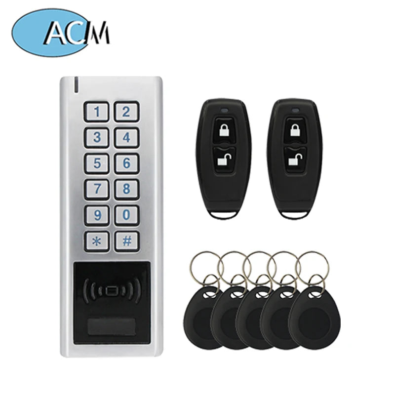 Lock Kit Smart Wireless Lock Keypad Remote Transmitter Key Fobs Wireless Access Control